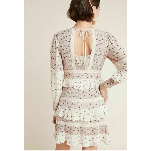 🦄 Anthropologie prairie dress in dusty rose - NWT out of stock online - Picture 2 of 15